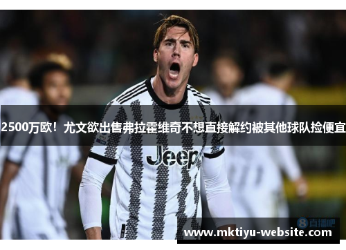 2500万欧！尤文欲出售弗拉霍维奇不想直接解约被其他球队捡便宜